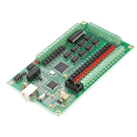 Akozon Cnc Motion Card 34 Axis Usb Mach3 200khz Breakout Board