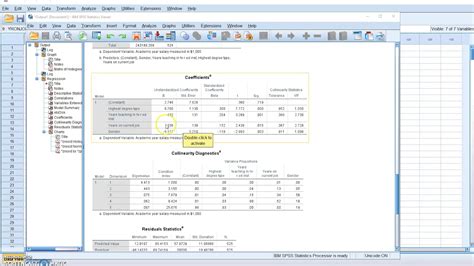 Multiple Regression In Spss Part 2 Youtube