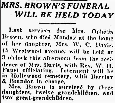 Ophelia Eddleman Brown 1847 1924 Find A Grave Memorial