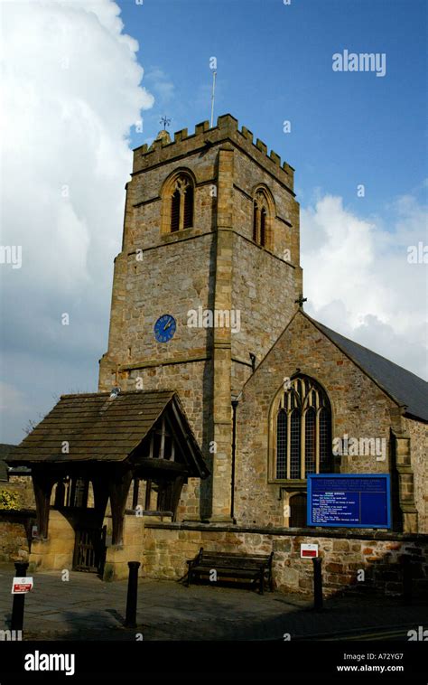 St Marys Church Chirk Village Wrexham North East Wales Stock Photo Alamy