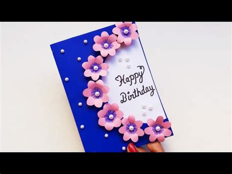 Very easy : How to make Birthday greeting card//DIY Beautiful Handmade ...