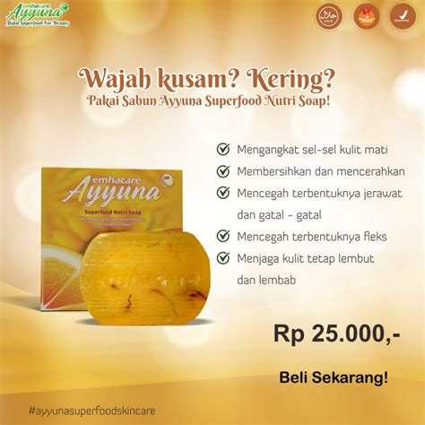 Jual Ayyuna Kuning Nutrisoap Sabun Saffron Penghilang Flek Wajah