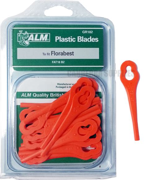 20 X ALM PLASTIC TRIMMER BLADES FOR LIDL FLORABEST FAT18 B2 GR182 EBay