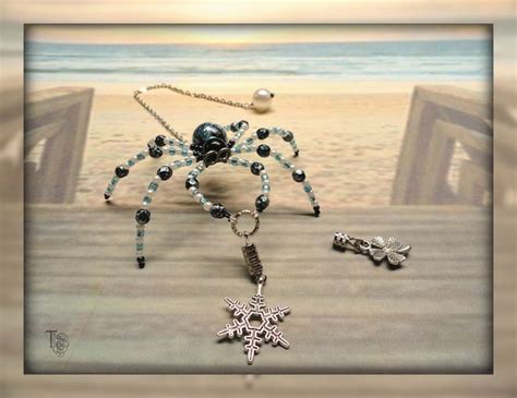 Christmas Spider Beaded Spider With Interchangable Charms Etsy