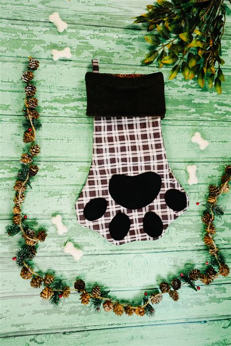 Free Dog Paw Stocking Pattern • Heather Handmade