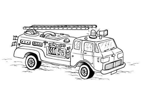 Coloring Page Firetruck Free Printables Img 8181