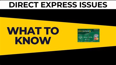 Avoid These Issues With Direct Express Debit Cards Youtube