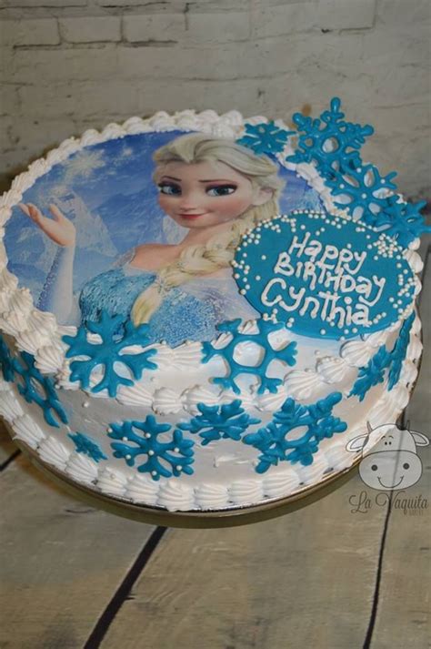 birthday cake. elsa. snow. snowflake. snowqueen. snow queen. frozen ...