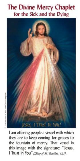 Divine Mercy Chaplet For The Sick And The Dying Pamphlet