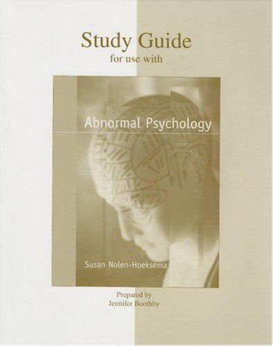 Amazon Student Study Guide To Accompany Nolen Abnormal Psychology