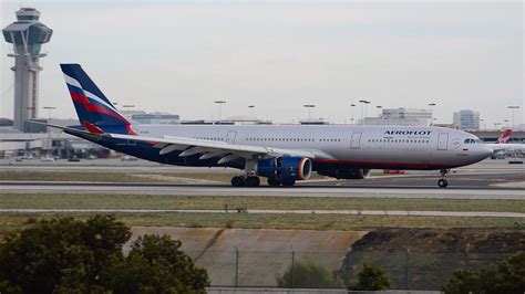 Aeroflot Airbus A330 300 VQ BQZ Landing At LAX YouTube