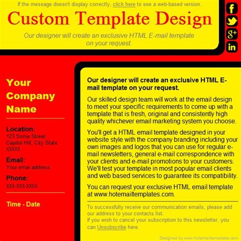 Advertising | Free HTML E-Mail Templates