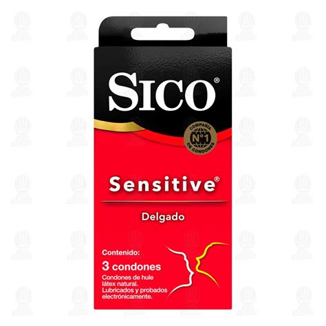 Sico Sensitive Cartera Condón 3pzas - Ciudapp Guadalajara