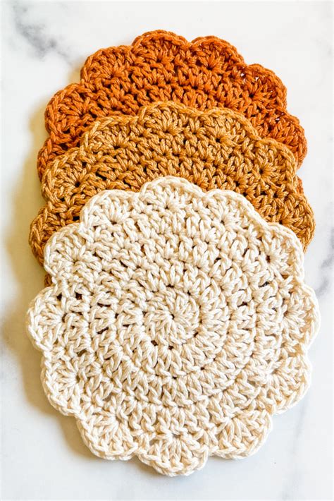 Sunrise Coaster A Free Crochet Beverage Mat Pattern In Crochet