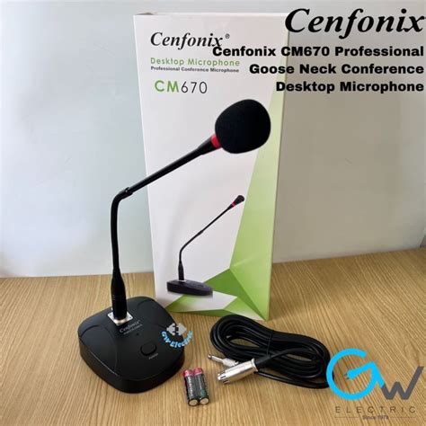 Cenfonix Cm Professional Goose Neck Conference Desktop Microphone