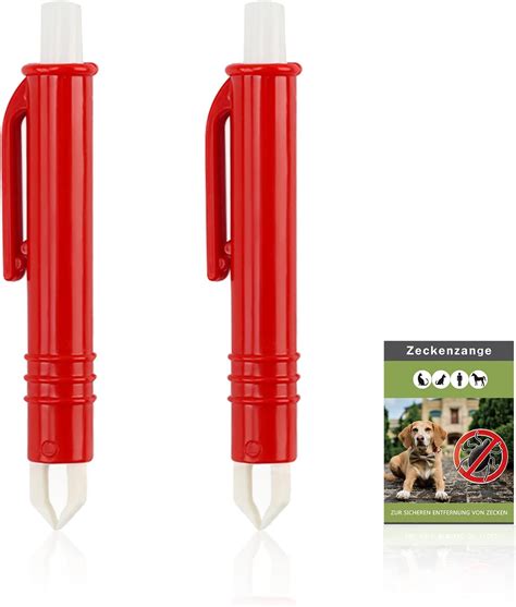 PKQTOP Zeckenentferner Set Für Hunde Katze Zeckenzange Set 3er Pack