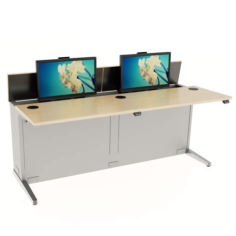 Dual User Electric Computer Training Desk - Workrite Ergonomics