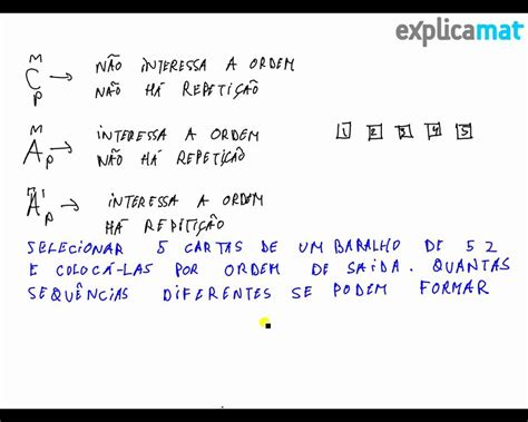 Combinações Arranjos Princípio Fundamental Da Contagem Youtube