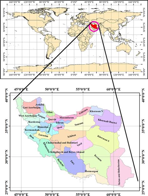 Map of Iran and Middle East [Authors] | Download Scientific Diagram