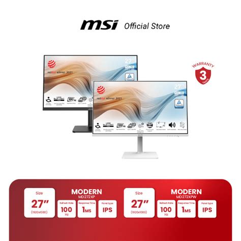 Msi Monitor Modern Md Xpw Modern Md Xp Fhd Ips Hz