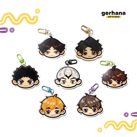 Haikyuu Aoba Johsai Inarizaki Itachiyama Acrylic Keychain Oikawa