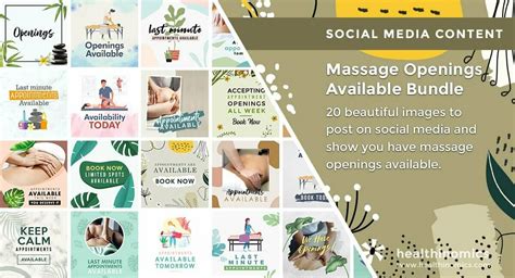 Massage Openings Available Bundle Healthinomics