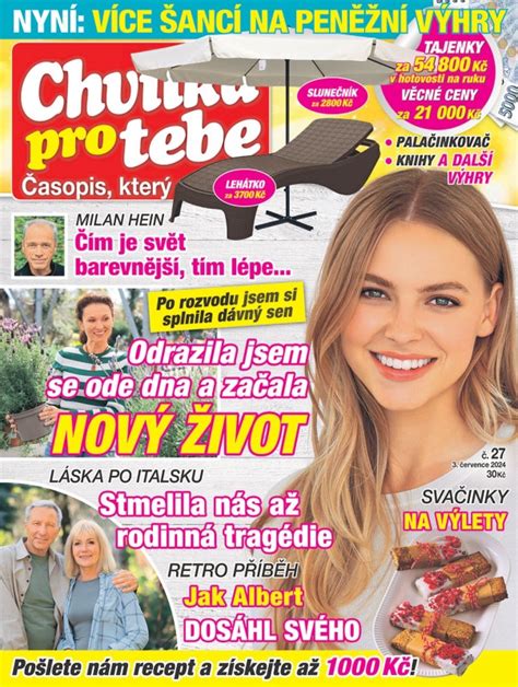 Chvilka Pro Tebe P Edplatn Asopisy Magaziny Cz