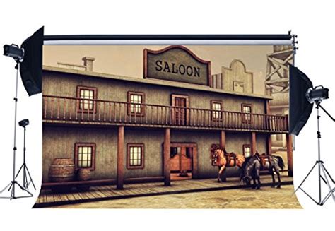 Buy Sunny Star Vinyl Old Saloon Backdrop 10X8FT Wild West Ancient