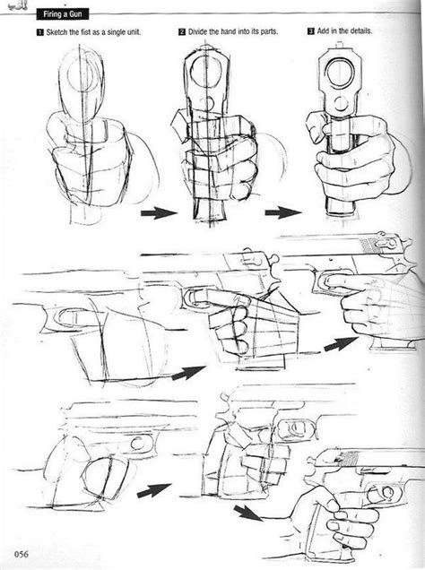 How To Draw Hand Holding Gun