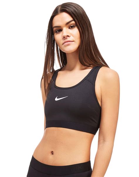 Nike Synthetic Pro Classic Sports Bra In Black Lyst