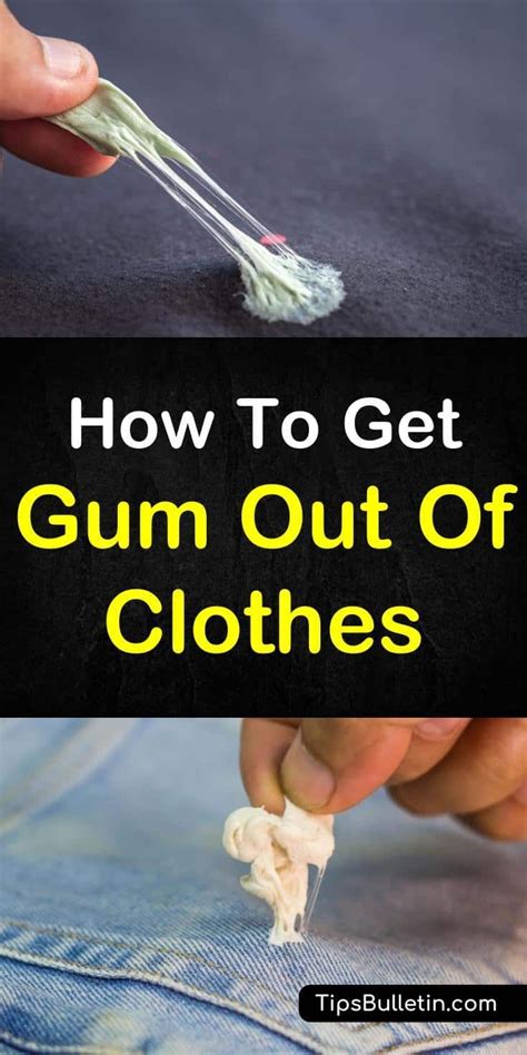 10 Clever Ways To Get Gum Out Of Clothes Remove Gum From Clothes