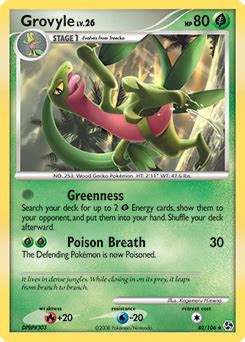 Grovyle Diamond PearlGreat Encounters TCG Card Database