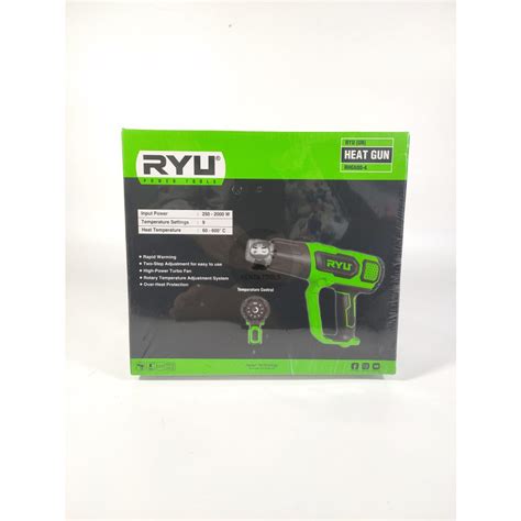 Jual Ryu Heat Gun Rhg Mesin Pemanas Plastik Hot Air Gun Shopee Indonesia