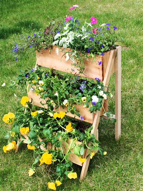 Ana White Cedar Tiered Flower Planter Or Herb Garden Diy Projects