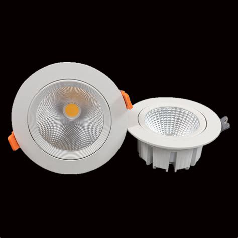 Fixed Recessed Round Led Downlight Lighting Fixture W Aluminum Alloy