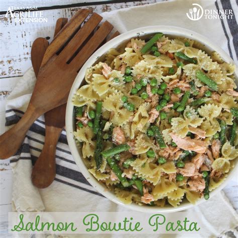 Salmon Bowtie Pasta Dinner Tonight