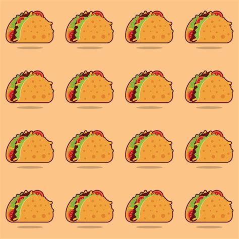 Premium Vector Taco Pattern 2