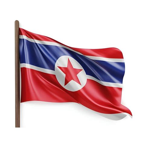 Premium Ai Image Flag Of North Korea Waving Flag Of North Korea