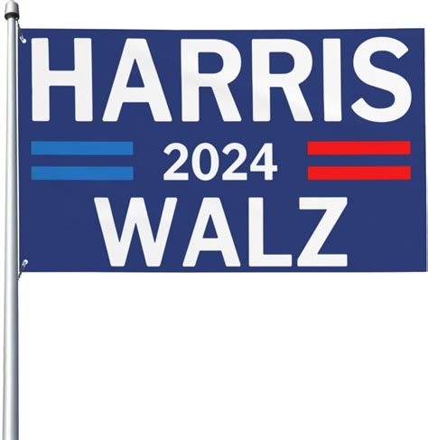 Kamala Harris Waltz 2024 Flag 3x5 Ft Kamala Harris Walz 2024 Flags With