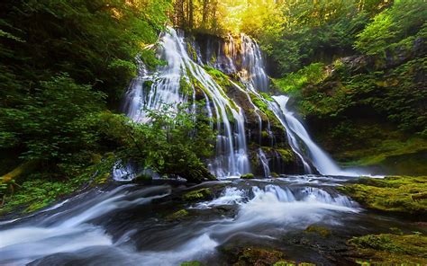 Waterfall River Landscape Nature Waterfalls Wallpaper - Landscape ...