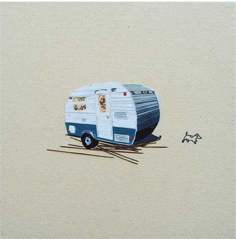 Needle And Thread Vintage Camper Art