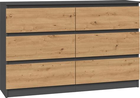 Cdf Kommode Malwa M Farbe Anthrazit Eiche Artisan Schrank