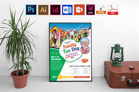 Poster | Family Fun Day Vol-03 Graphic by Imagine Design Studio · Creative Fabrica