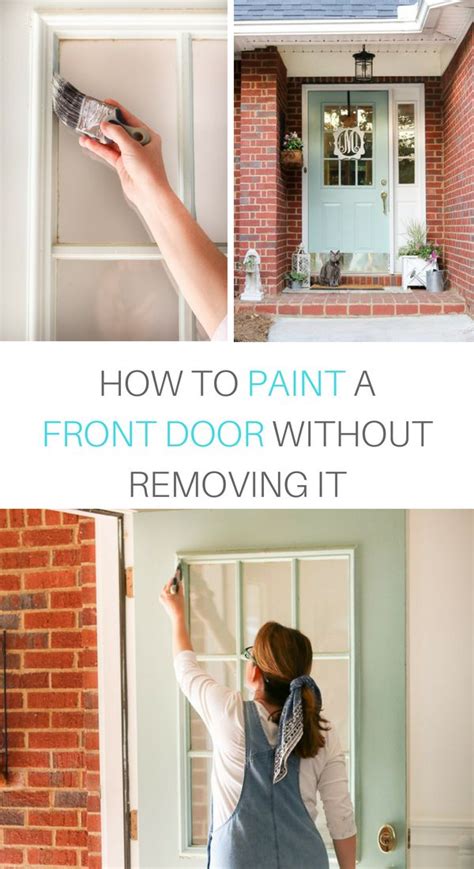 How To Paint A Front Door Without Removing It Painted Front Doors