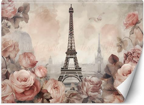 Fototapeta Wieża Eiffla Shabby Chic 200x140 Opinie i ceny na Ceneo pl