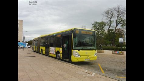 Citura A bord du Irisbus Citélis 18 n 823 ligne 11 le 08 11 2022