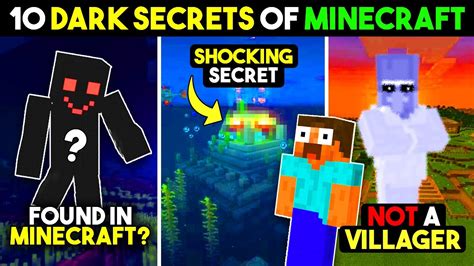 Top 10 Dark Secrets 😱 Of Minecraft That Will Blow Your Mind