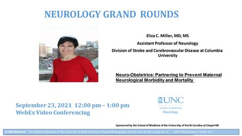 Grand Rounds Neuro Obstetrics Partnering To Prevent Maternal Neurological Morbidity And