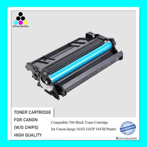 High Quality T06 Black Toner Cartridge For Canon Image 1643i 1643p