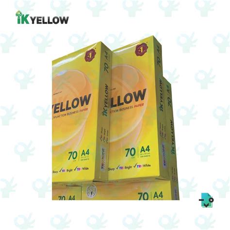 Ofiskita Ik Yellow A4 Paper 70gsm 450 Sheets